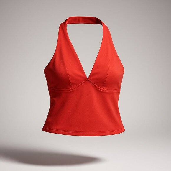 Intimately Free People Still Here Halter Top in Red Women's Size Small Boho Chic - Picture 1 of 16